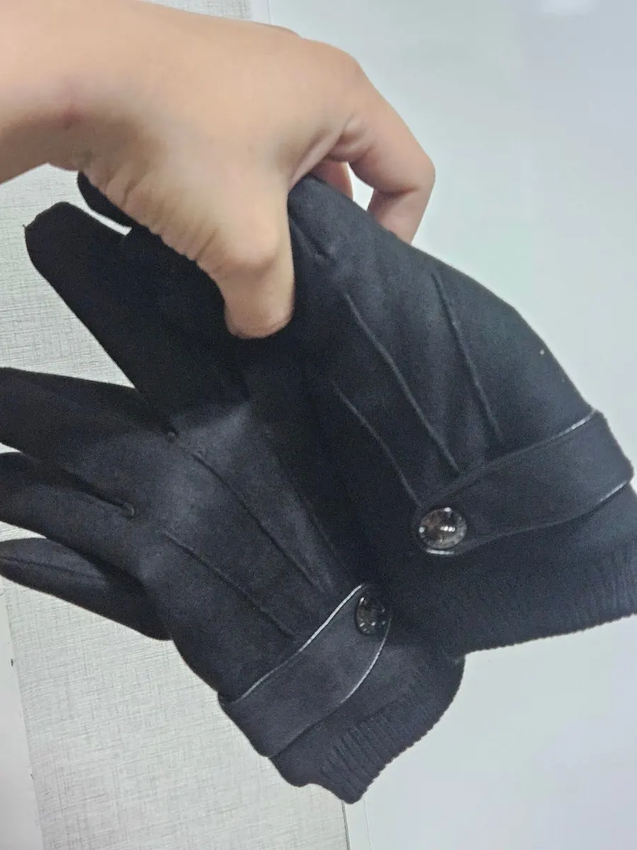 스웨이드 남성 겨울 장갑