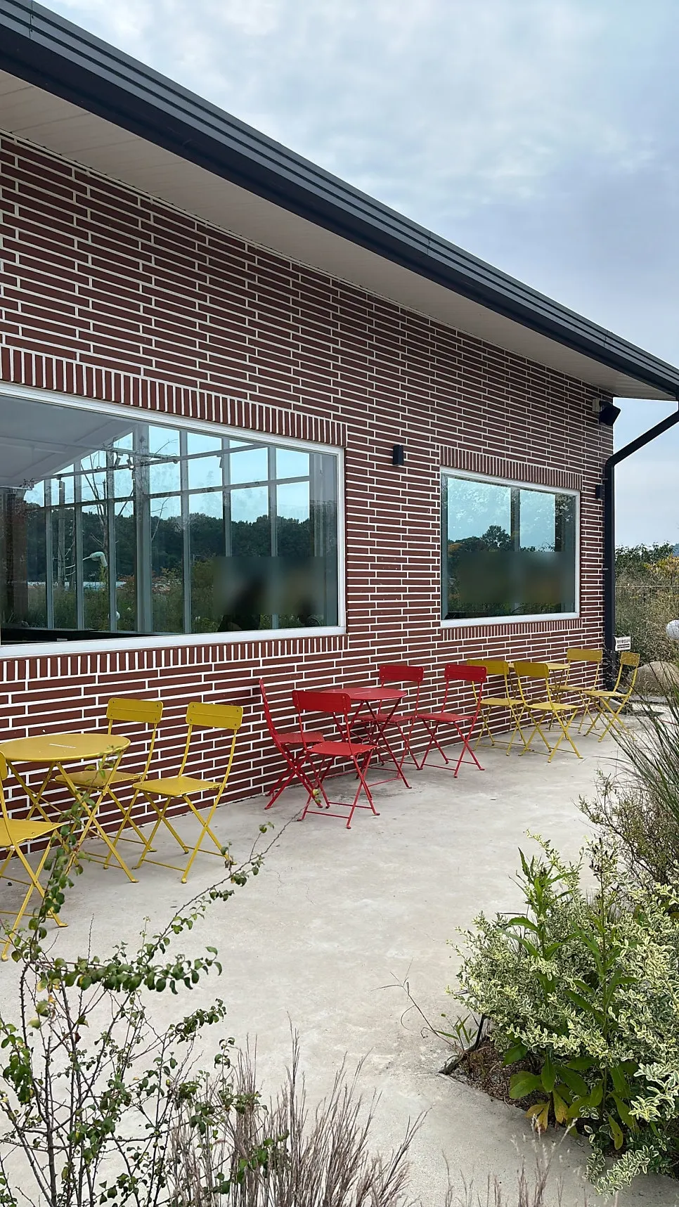 Vertical shot of Moonbird's café space