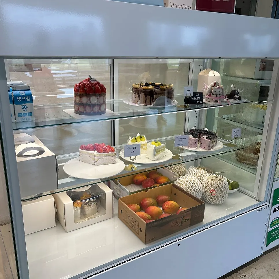 Moonbird's dessert display case