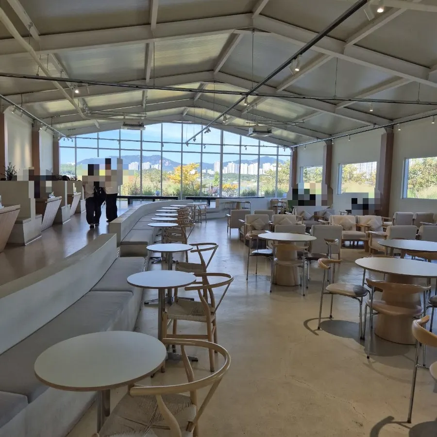 Moonbird's long communal table and group seating