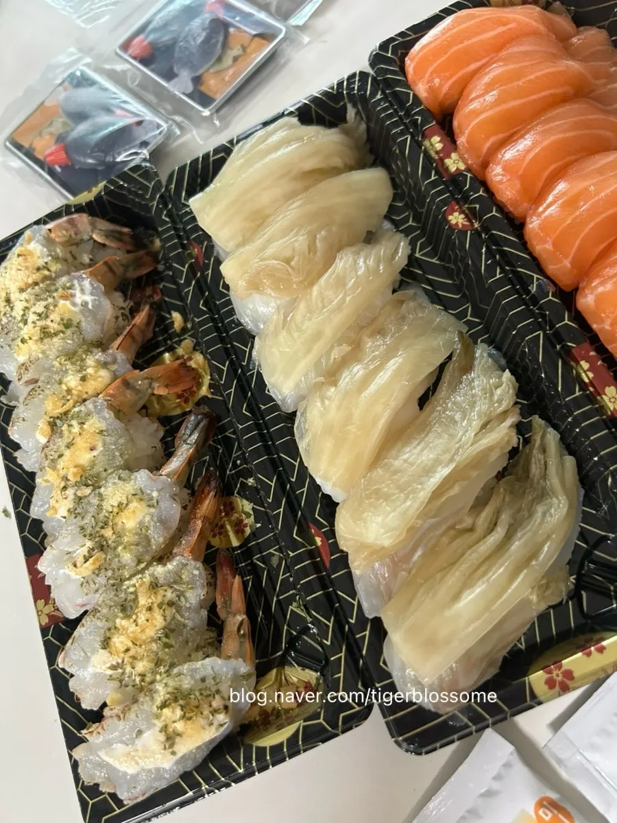 Generous soy sauce and fresh wasabi packaging