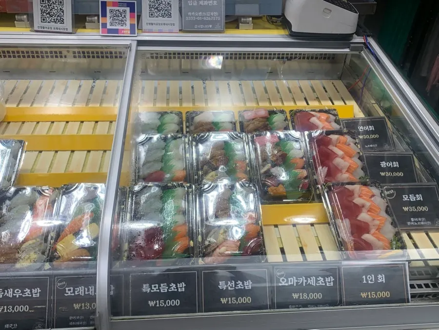 모래내시장 골목과 매장 위치
