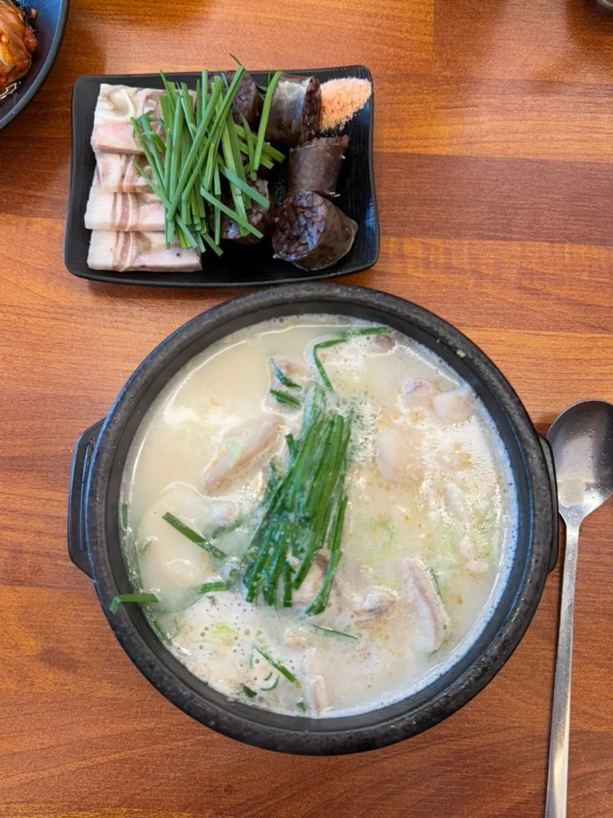 Sundae-guk set meal with pyeonyuk and chal sundae