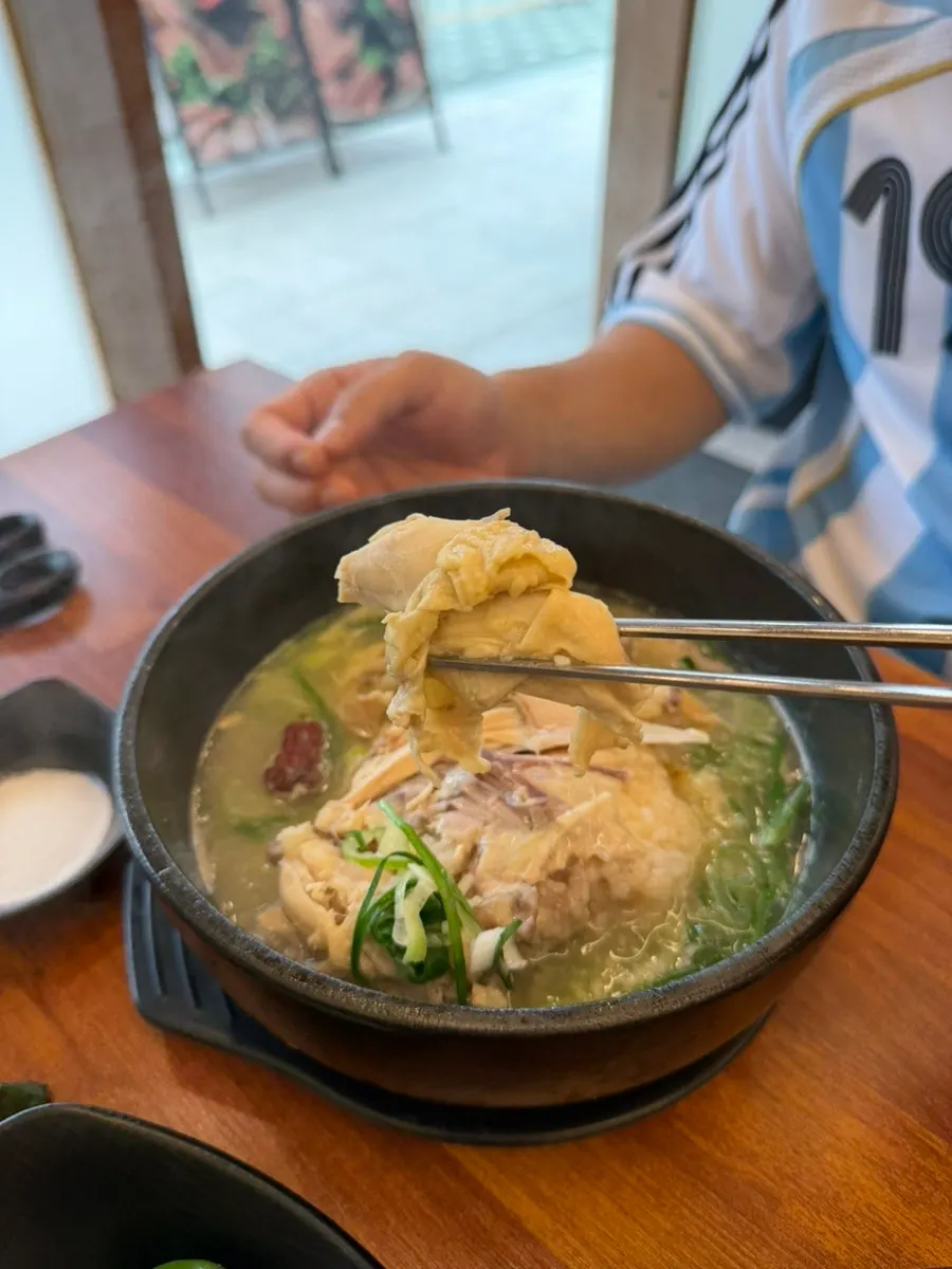 Samgyetang with sticky rice