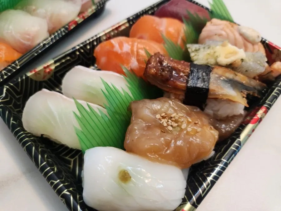 Special Sushi Set with flounder, salmon, tuna, and eel