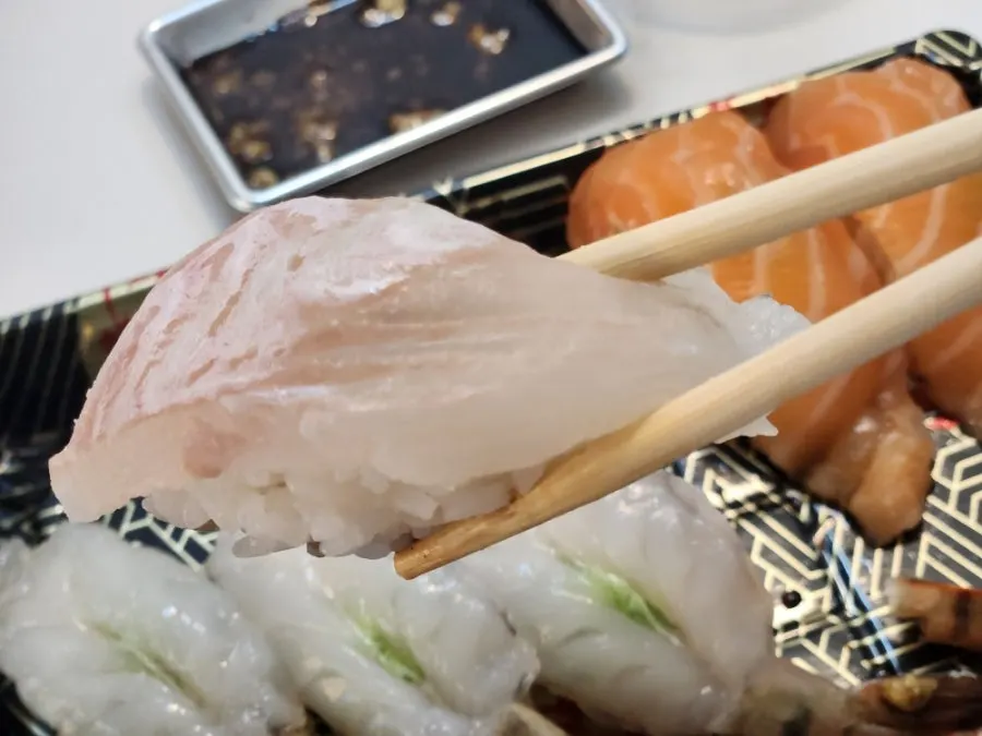 Two sushi packs served for dinner