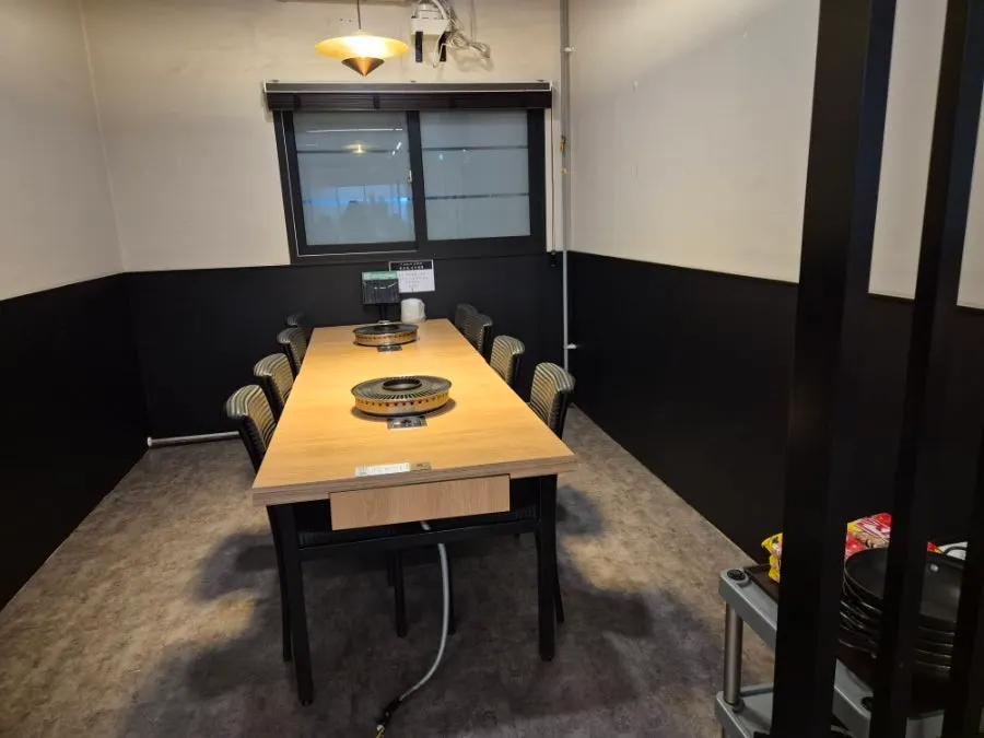 Private group seating area