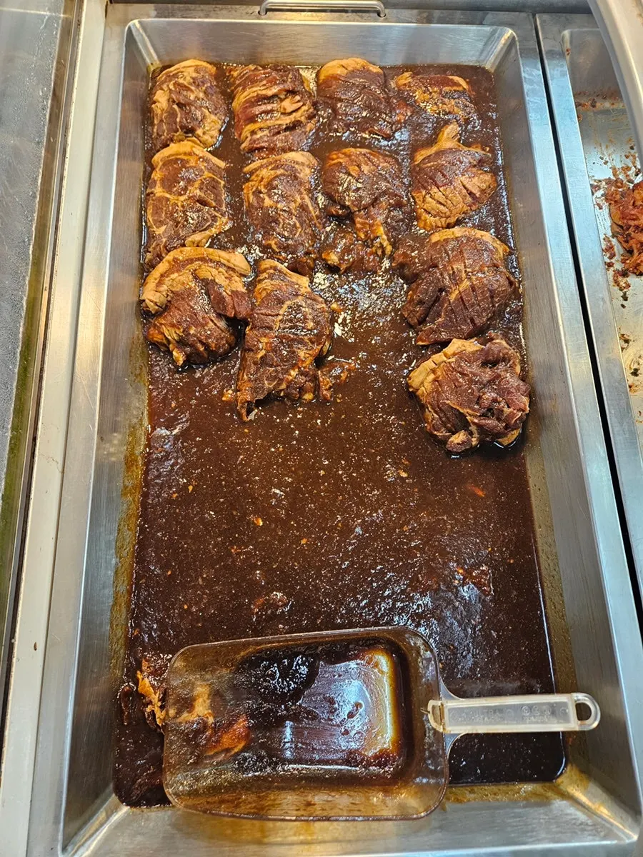 Wangpo galbi portioned out for freezer storage