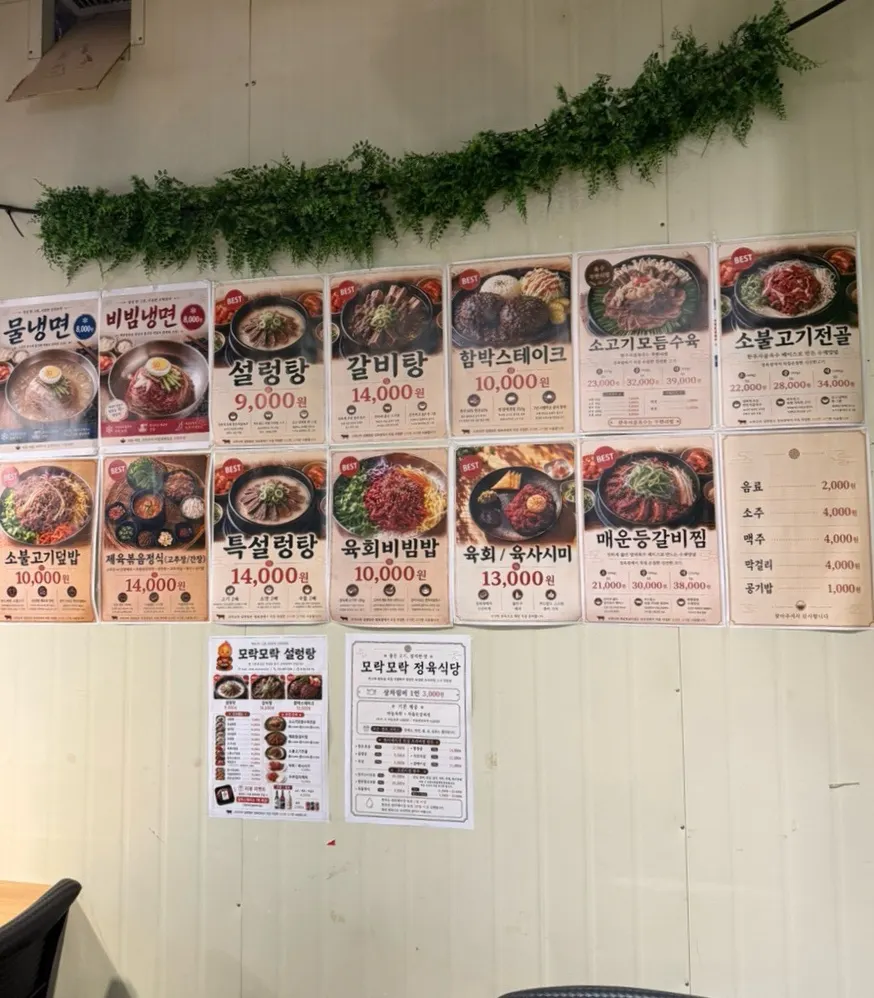 Hoods installed above each table