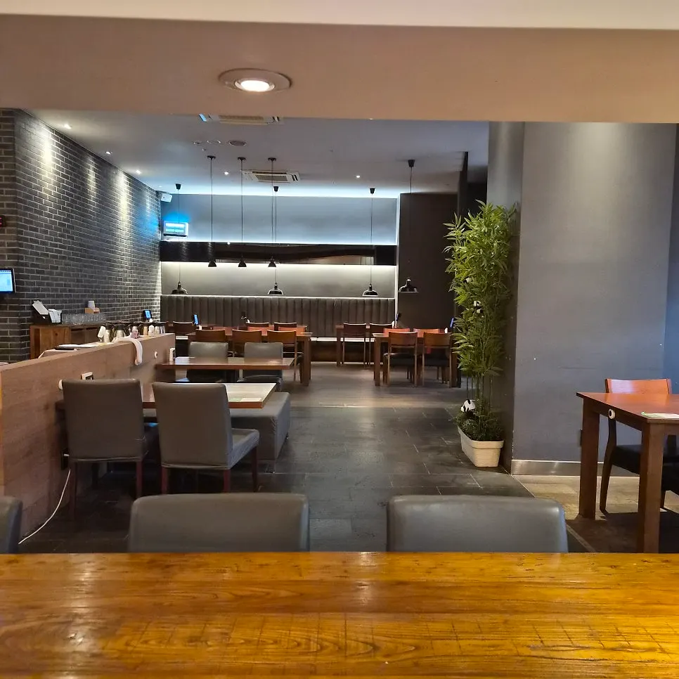 Interior with calm, dim lighting