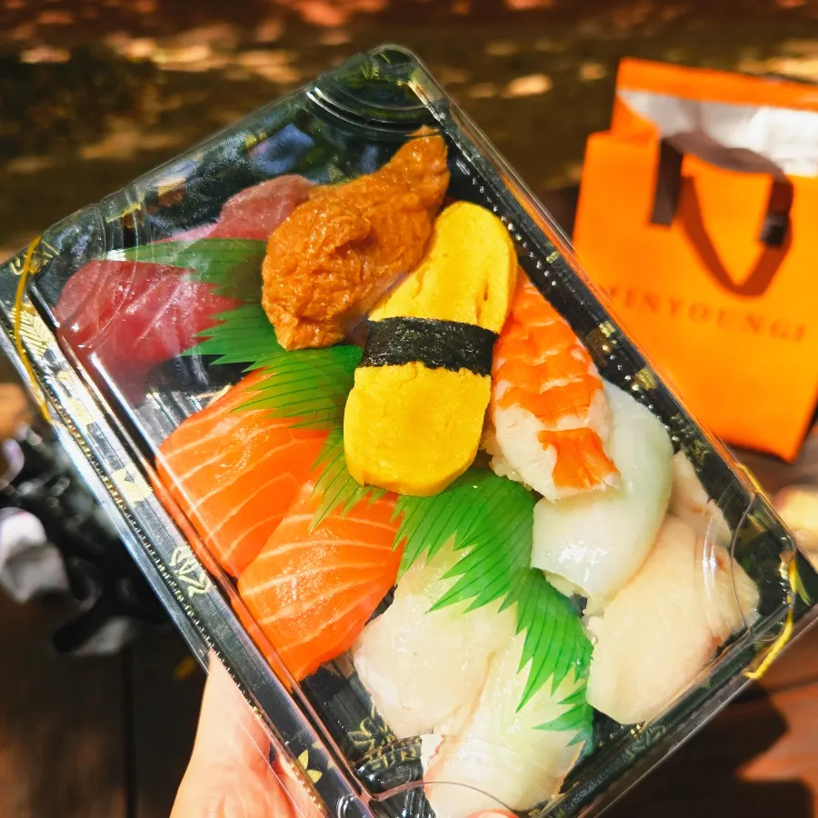 Giant futomaki packed with fillings