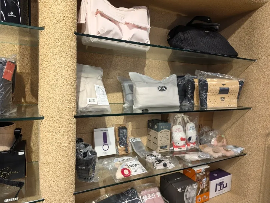 Dog clothes and accessories corner