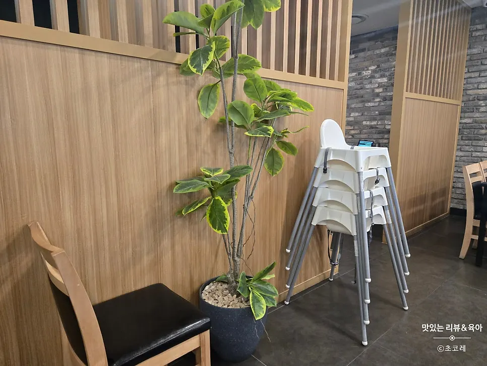 Reserved seating area toward the back of the restaurant