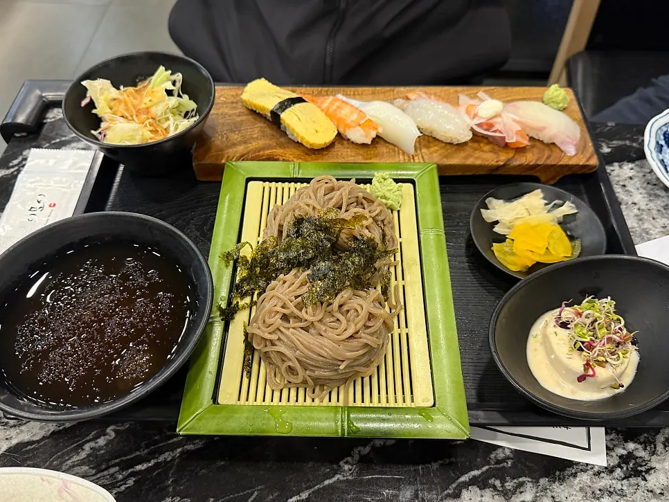 Moshi Moshi udon ordered as the noodle choice for the set
