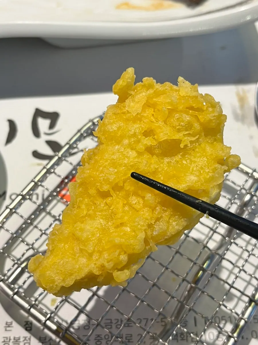 Sweet pumpkin and sweet potato tempura