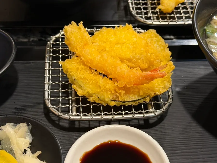 Warm udon included in the hoehansang set