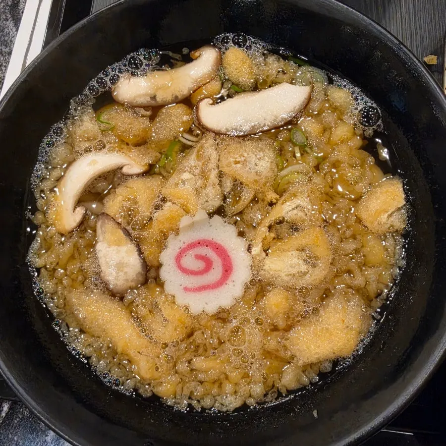 Bowl of udon included in the set