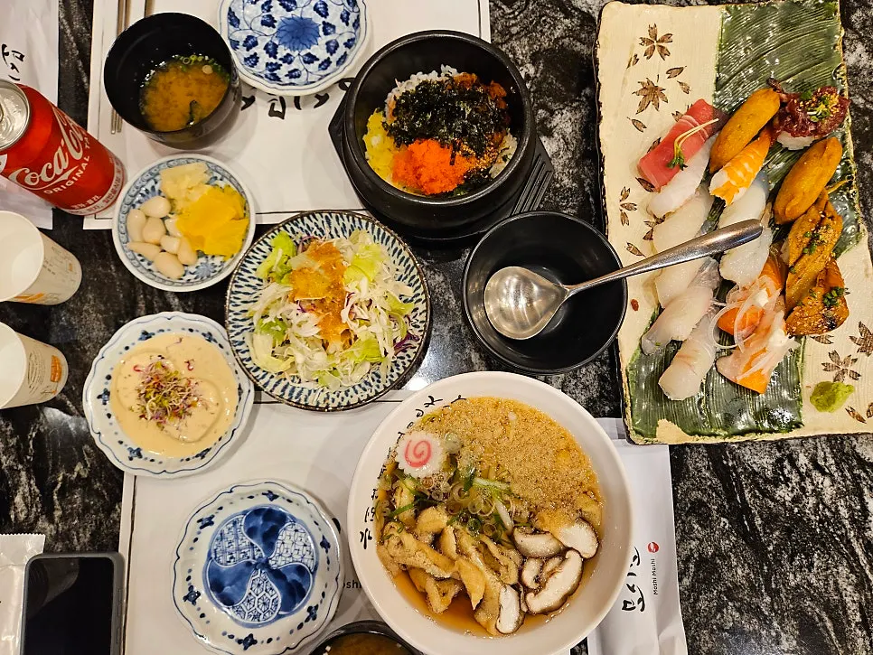 세트 1번 초밥 클로즈업