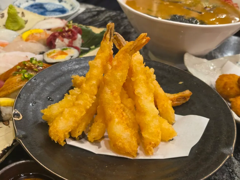 Close-up of a single piece of sushi