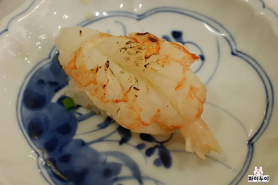 Close-up of the premium sushi upgrade