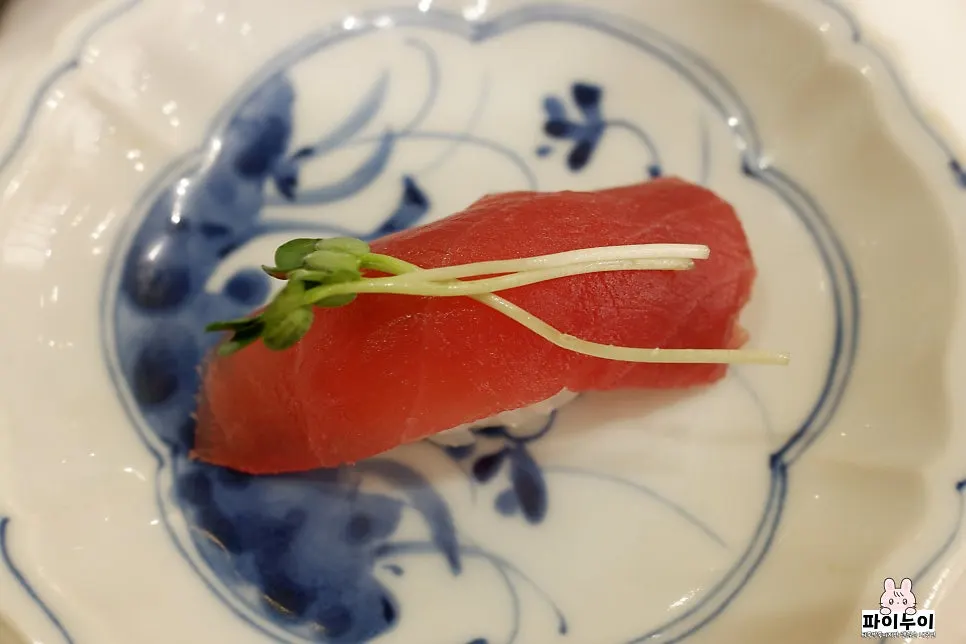 Close-up shot of the premium sushi at Moshi Moshi Sushi