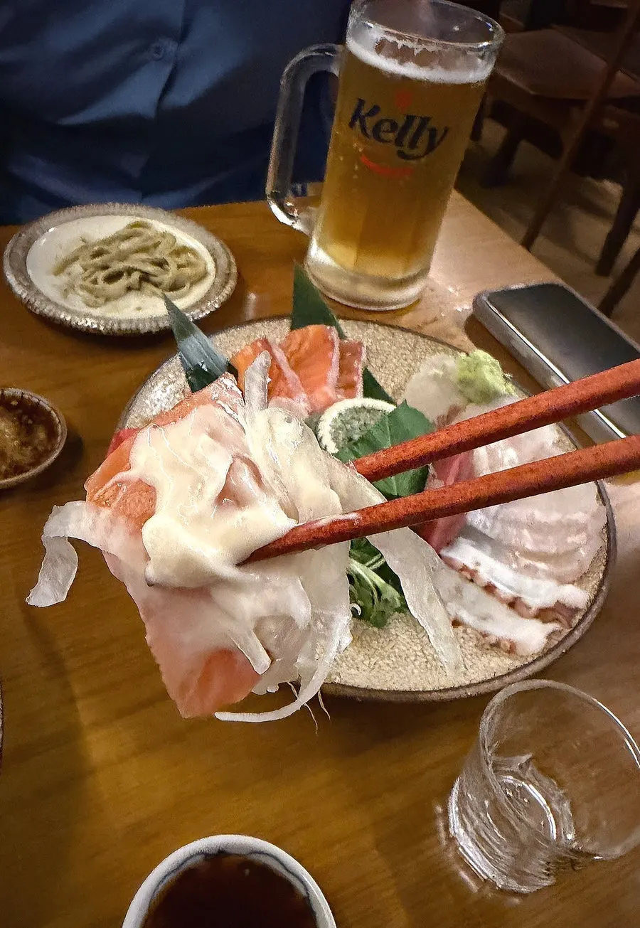 제철 숙성회 모리아와세 구성