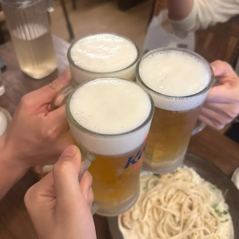 A cold glass of draft beer