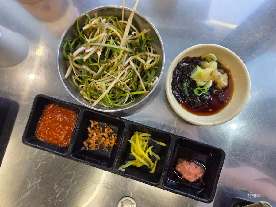 고기류와 사이드 메뉴 목록