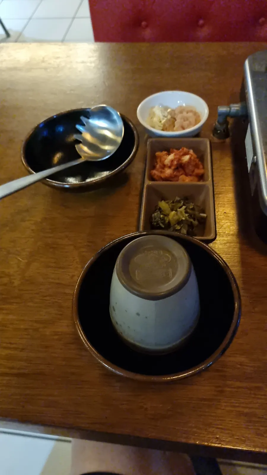 모츠모 세종도담점 테이블 기본 세팅