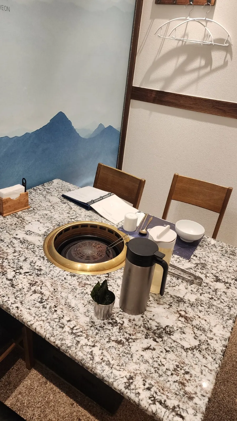 Interior of one of the private room seats