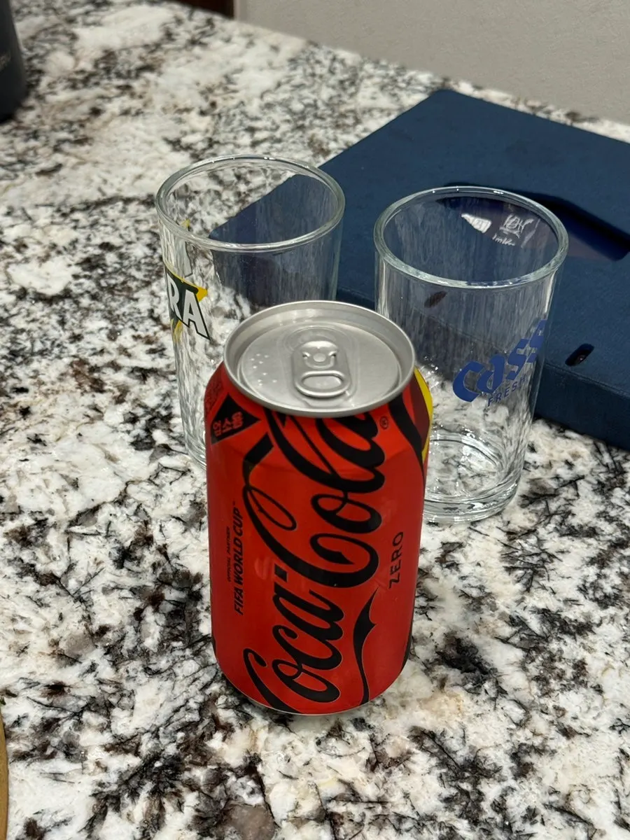 Zero Coke ordered alongside the meal