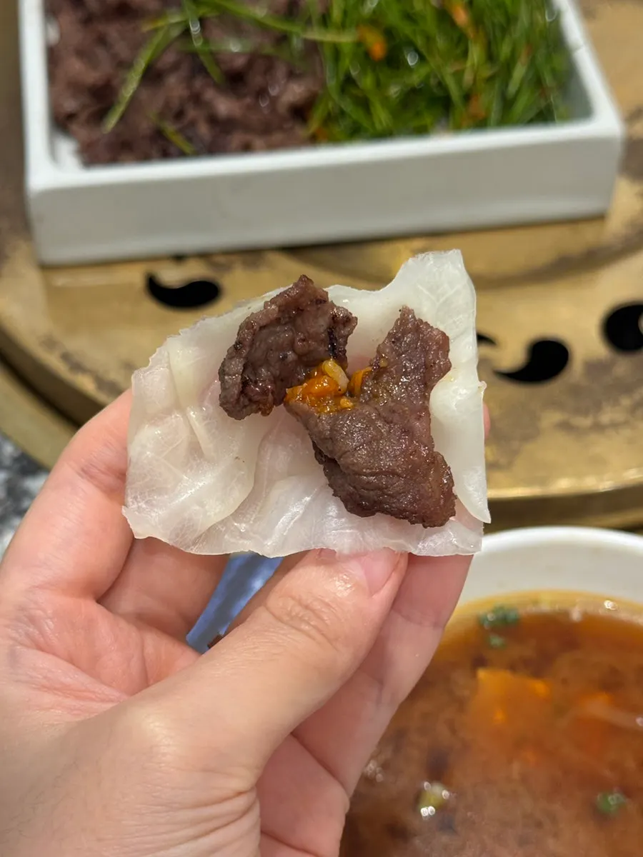 Wrap vegetables enjoyed alongside the meat