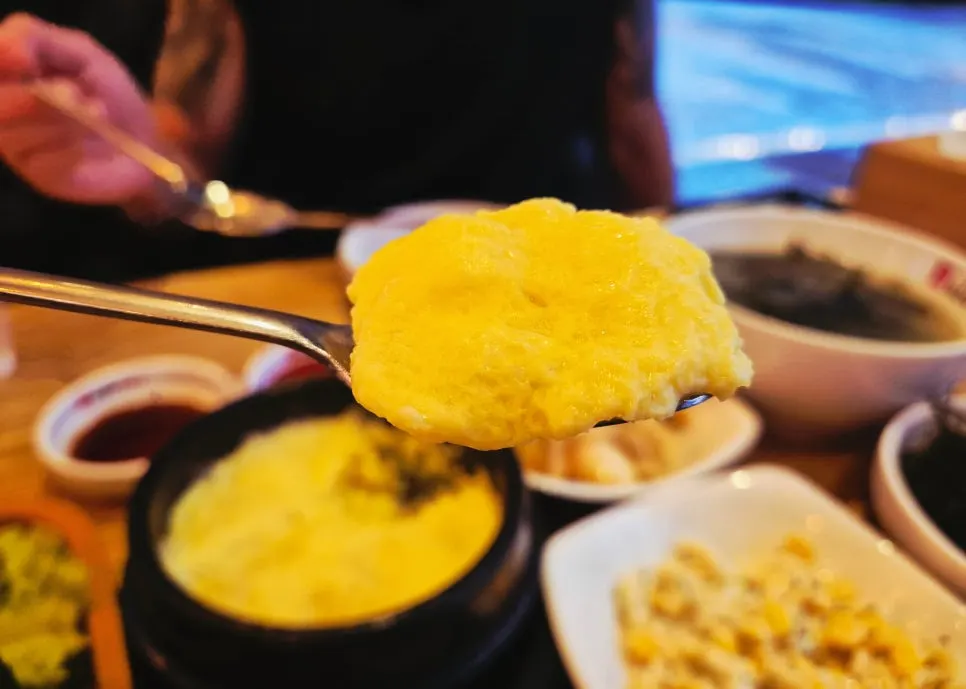 Steamed egg served as a basic side dish