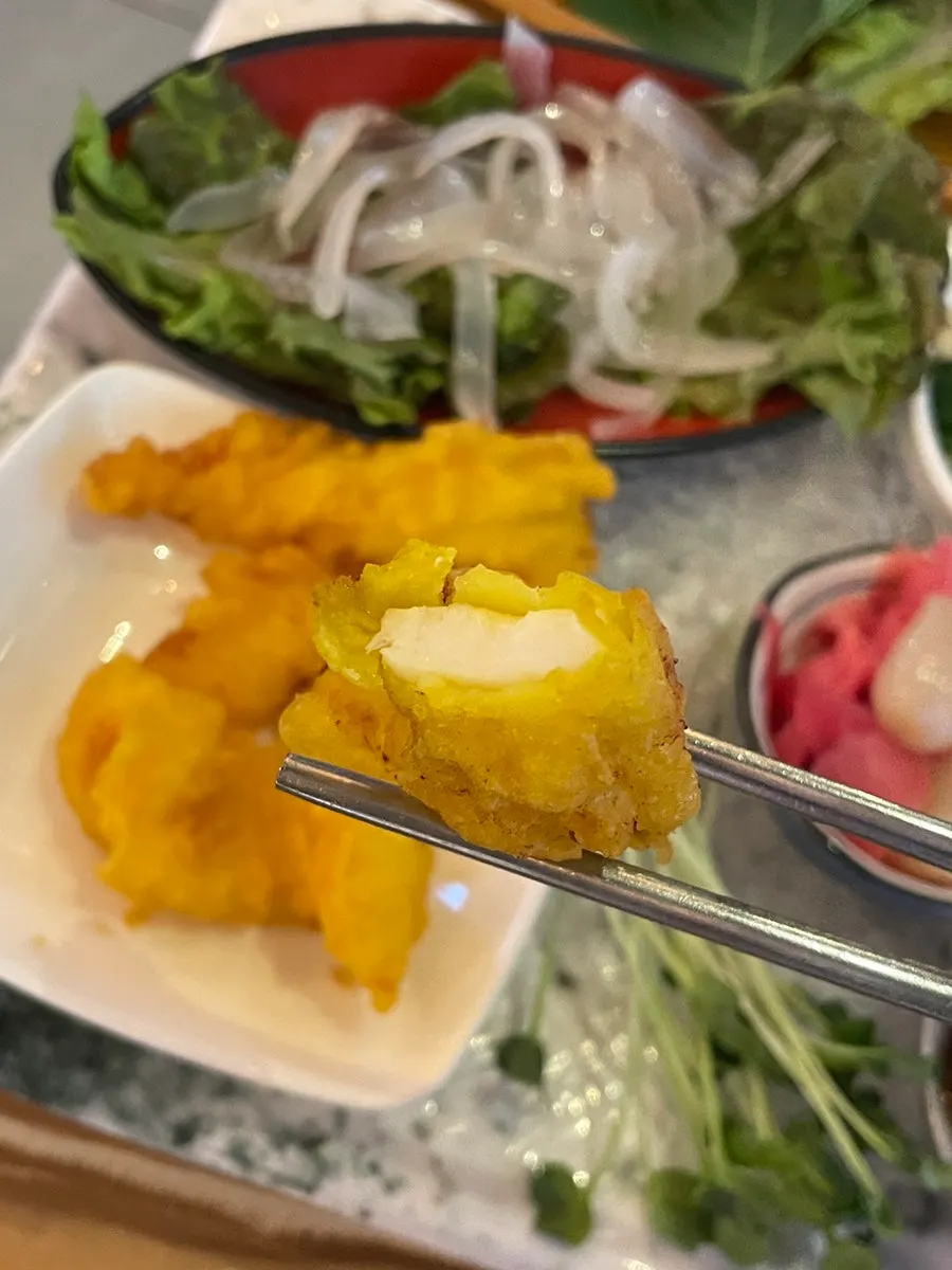 Crispy fried squid