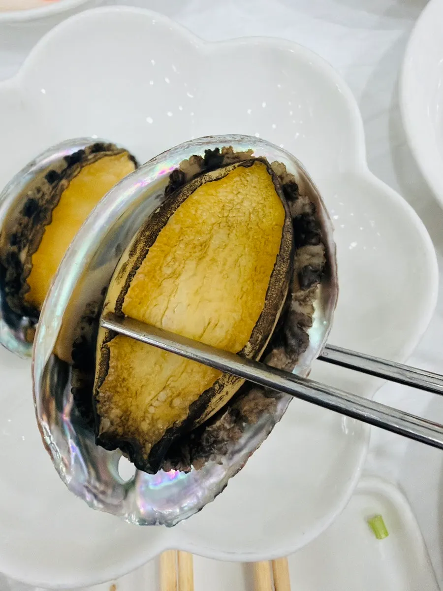 Octopus set served with steamed abalone
