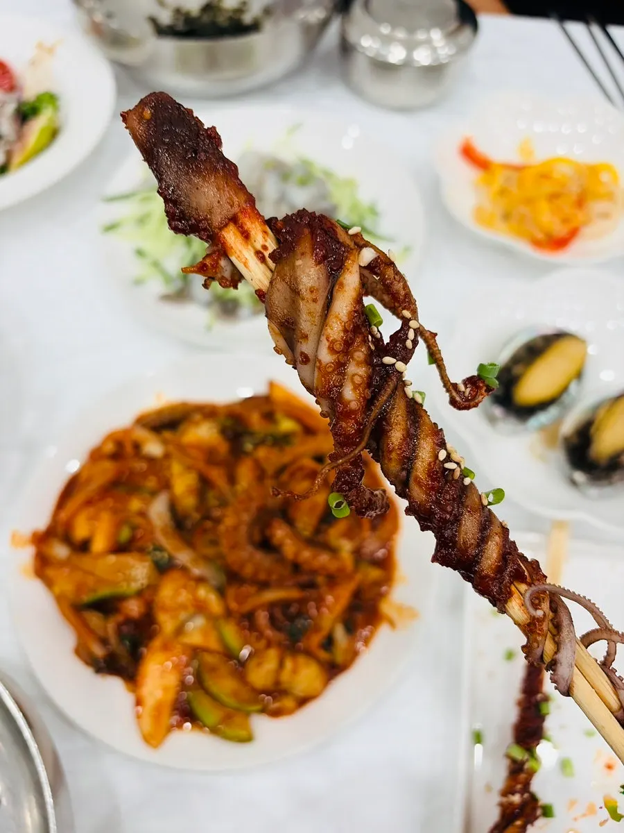 Octopus dishes prepared in several ways