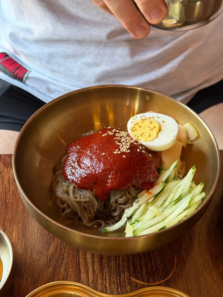 Ordered bibim naengmyeon