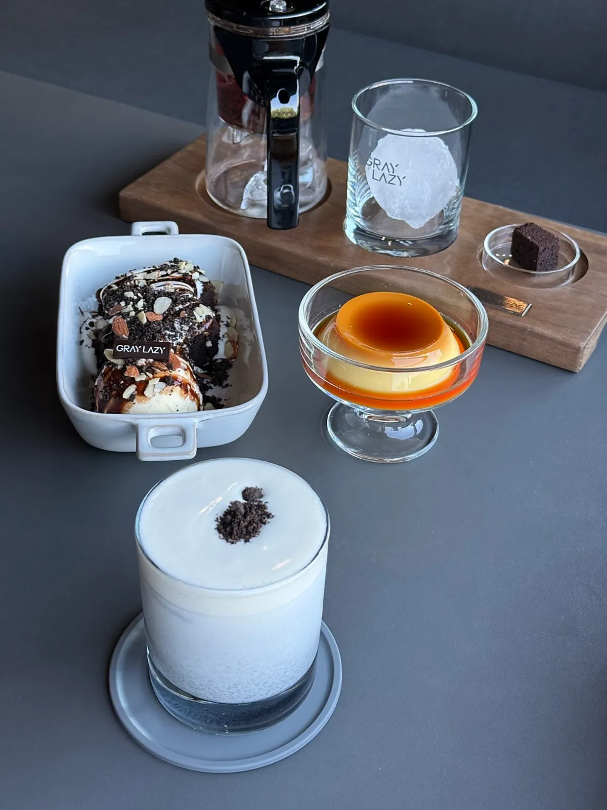 Ordered homemade pudding