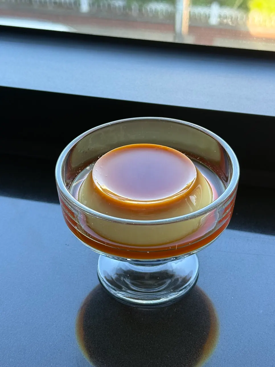 Wobbly homemade pudding
