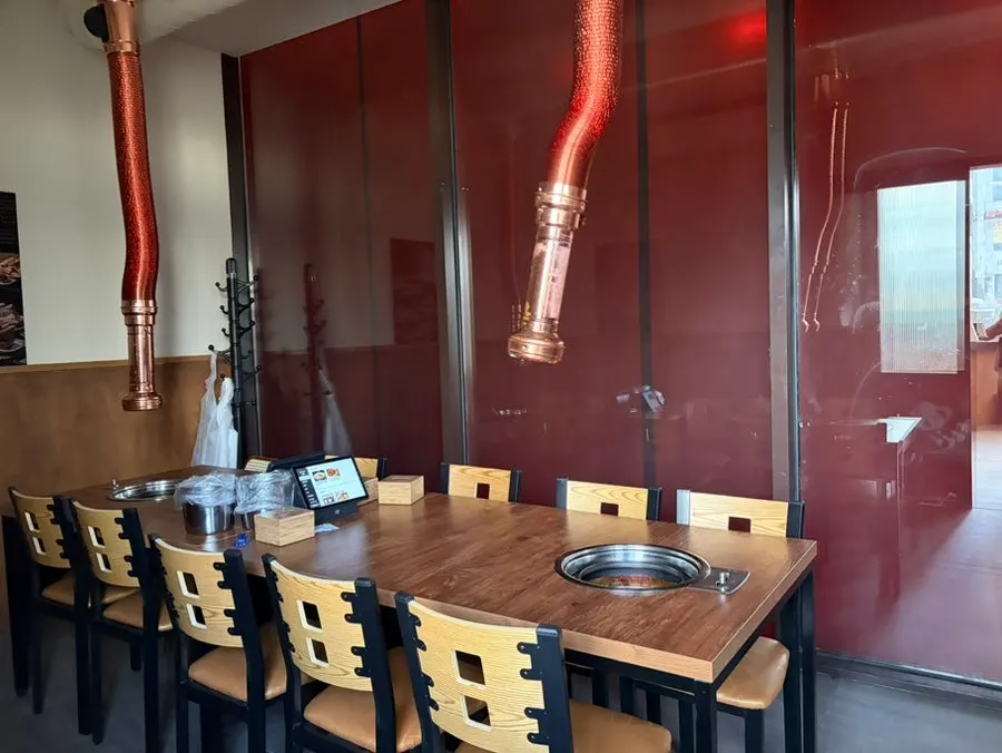 Spacious, clean main hall seating of the restaurant
