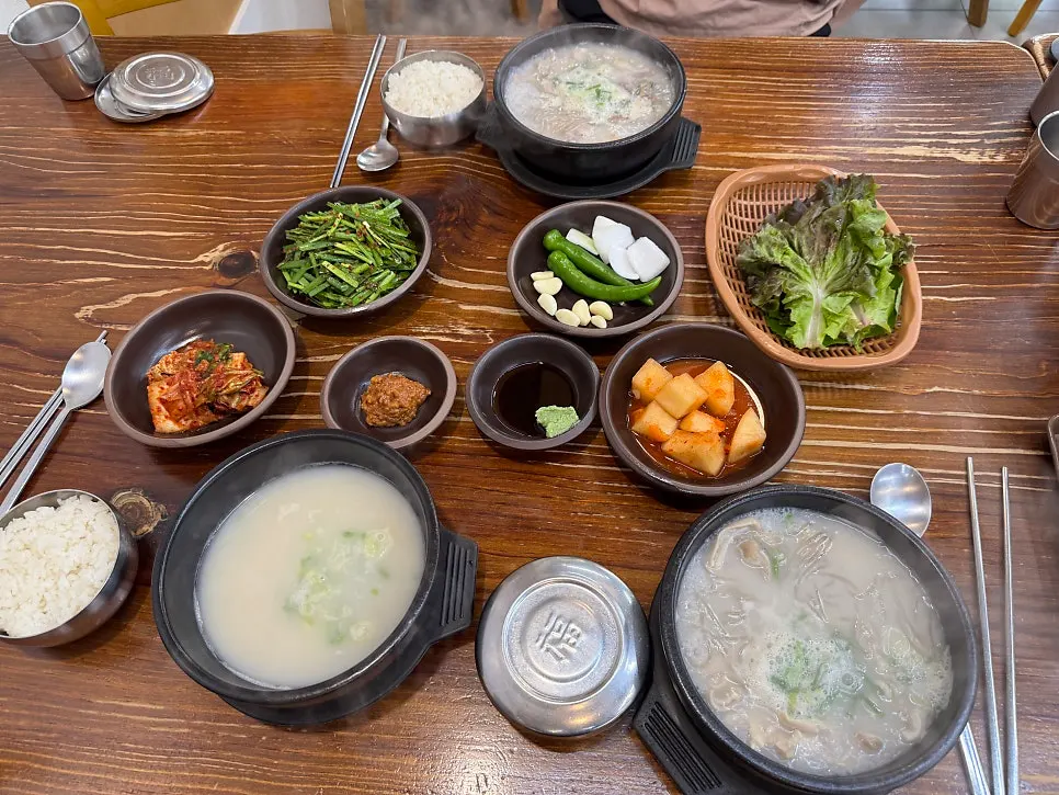 수육과 순대가 함께 나온 무보까정식