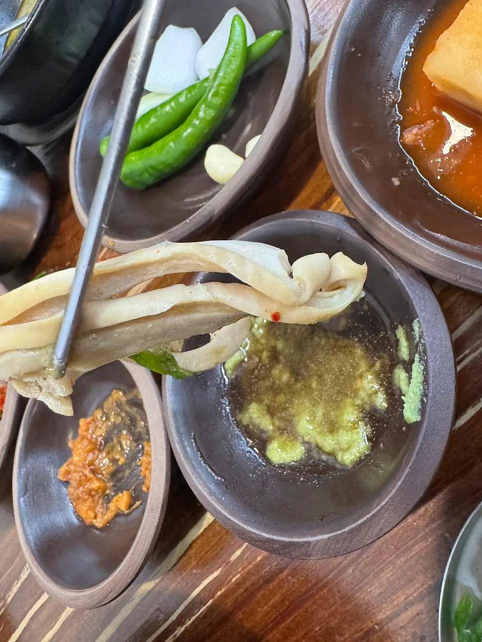 식사를 마친 테이블