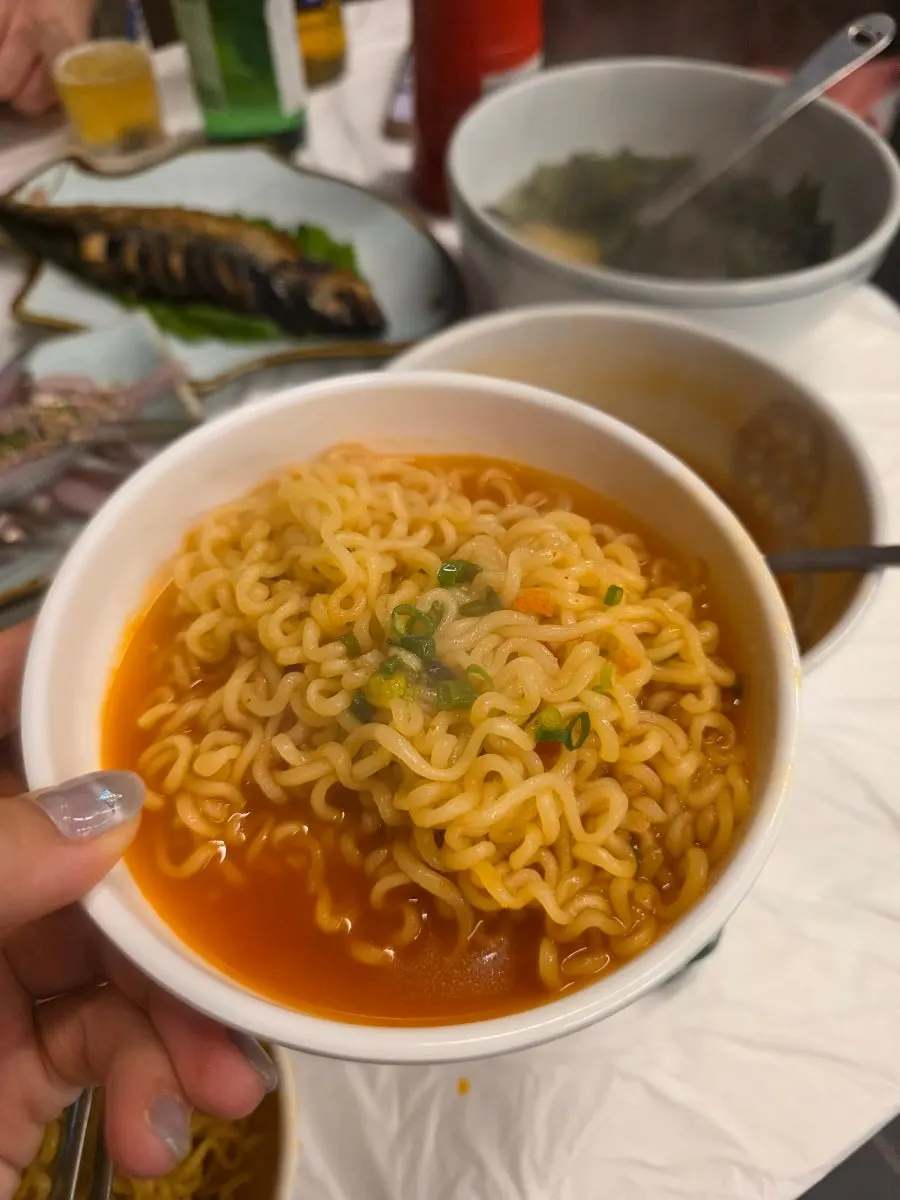 Bowl of ramyeon with plenty of broth