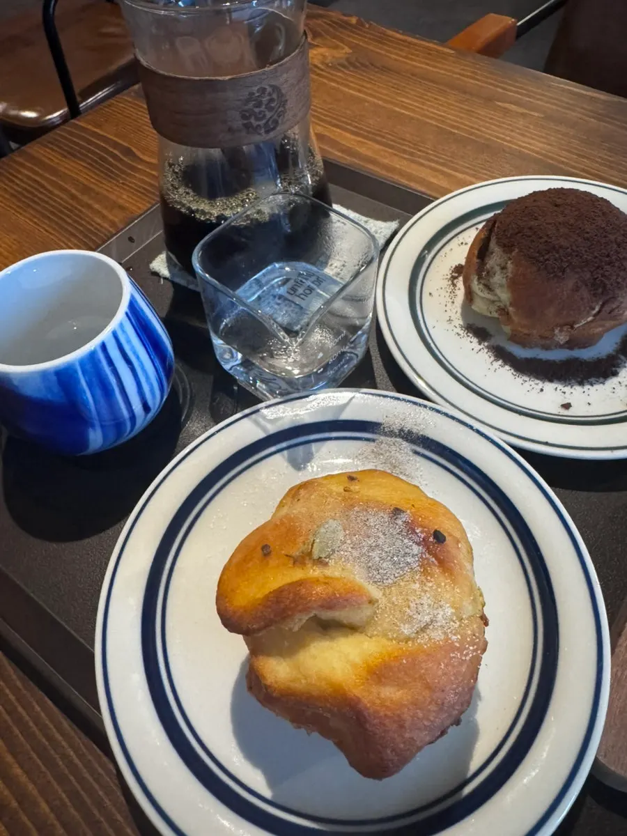 A glass of water served alongside the coffee