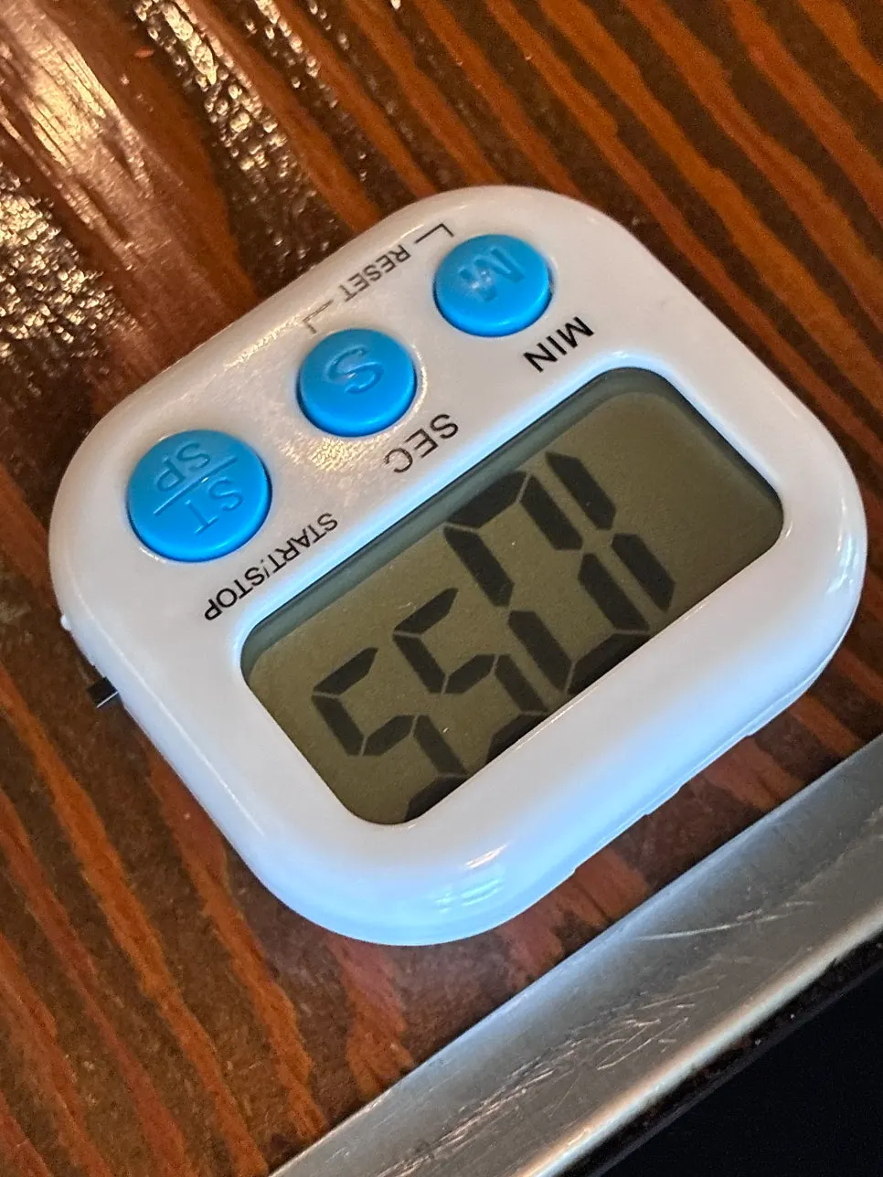 Timer set to 11 minutes for the hoban-jjim