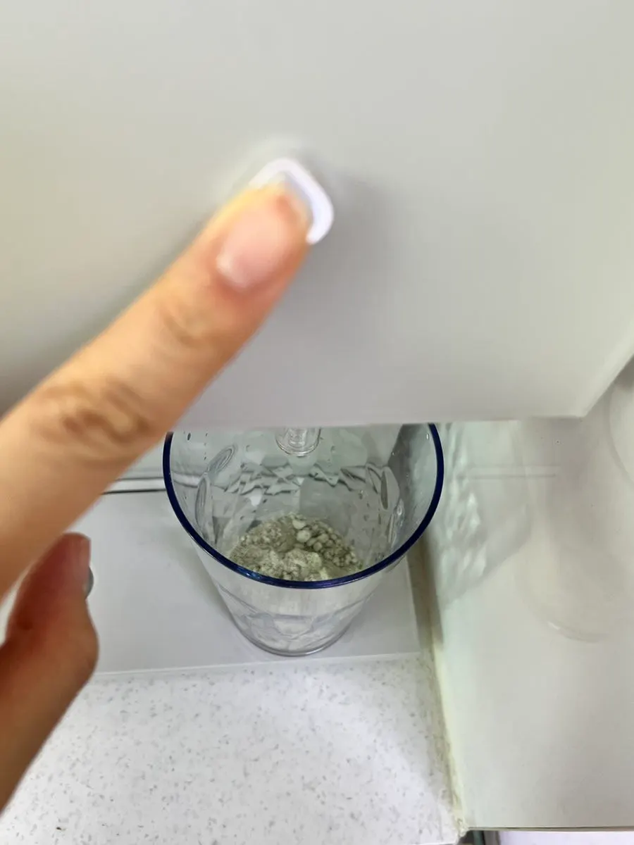 Mugwort soy milk prepared as a breakfast substitute