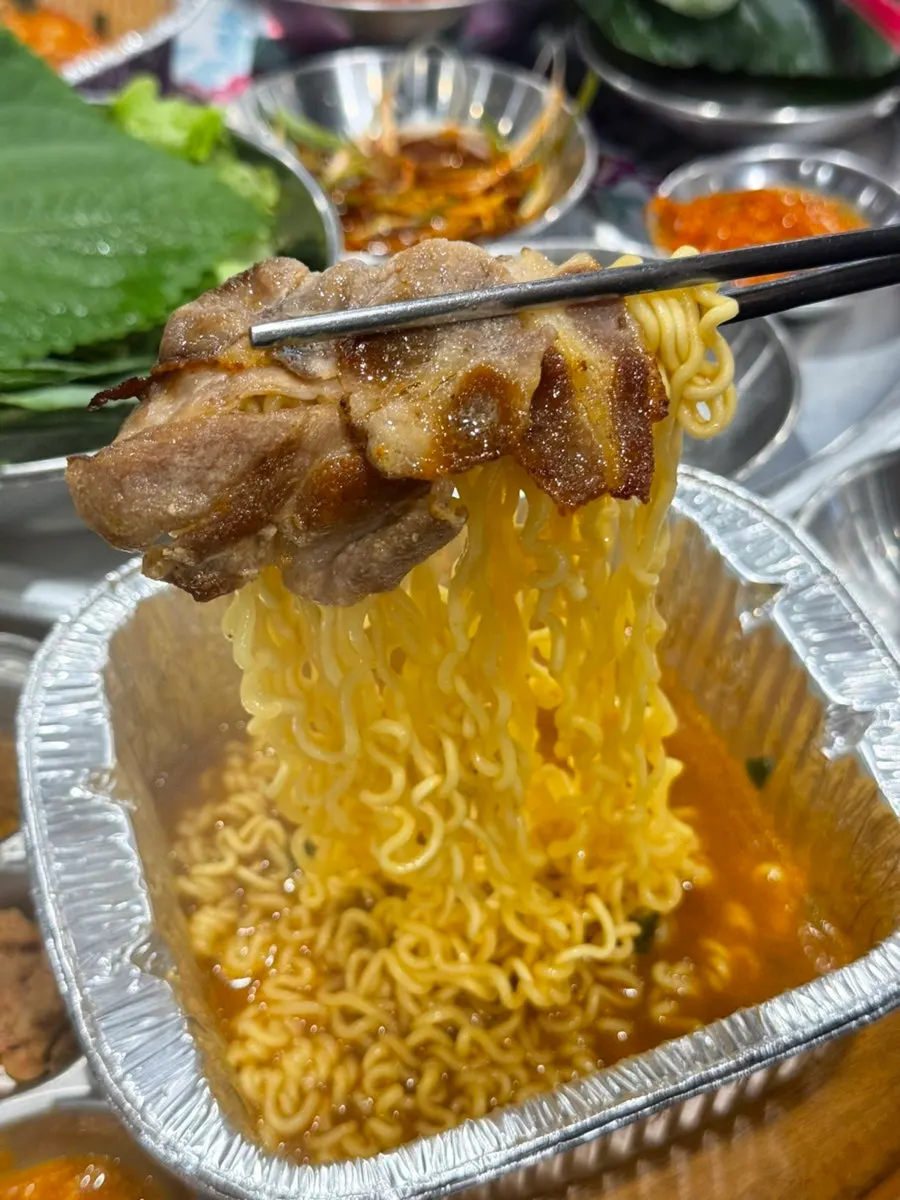 Meal finished with self-bar ramen