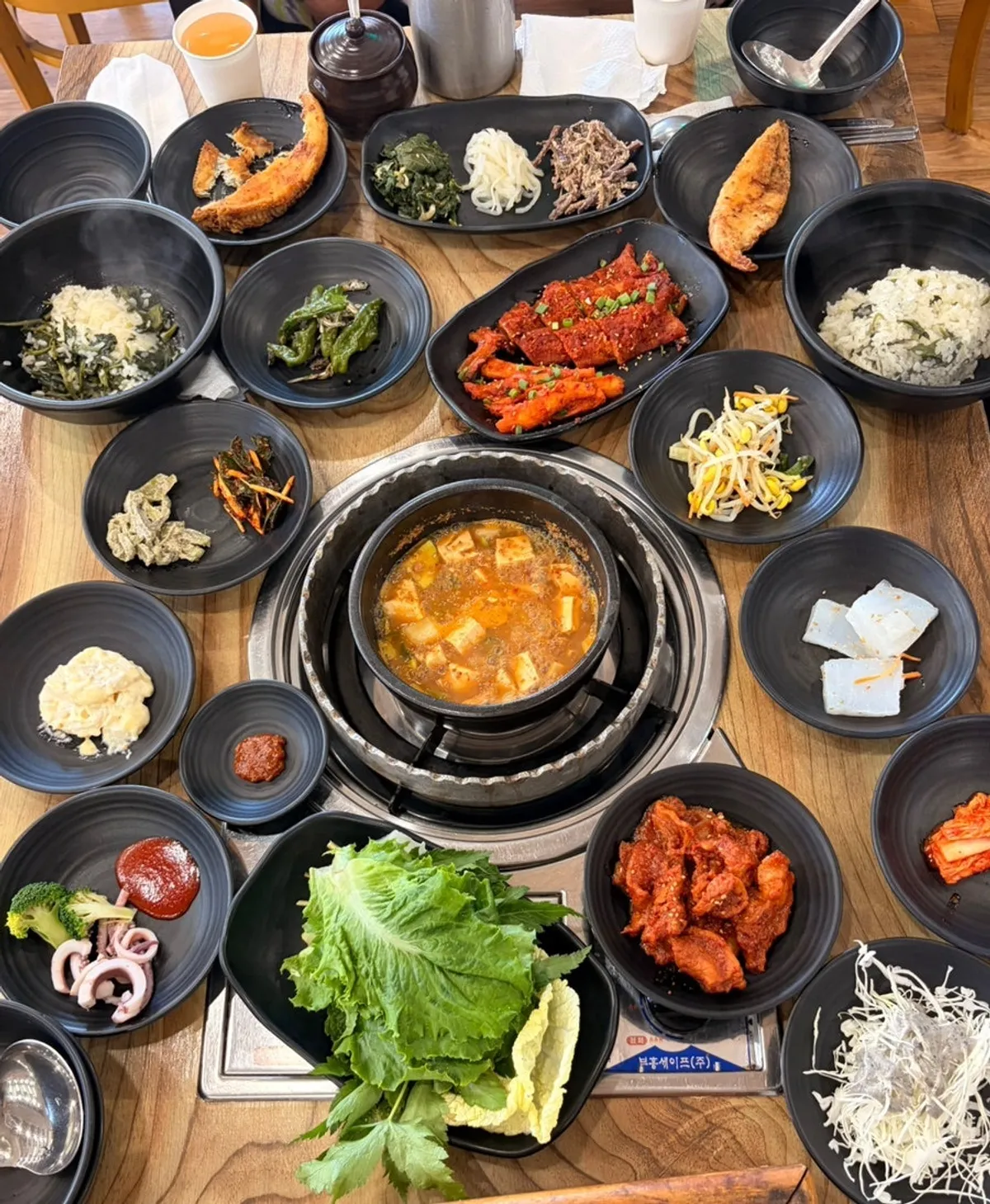 Gondre special set spread at Sanchaega Hanjeongsik Meokgol Main Branch