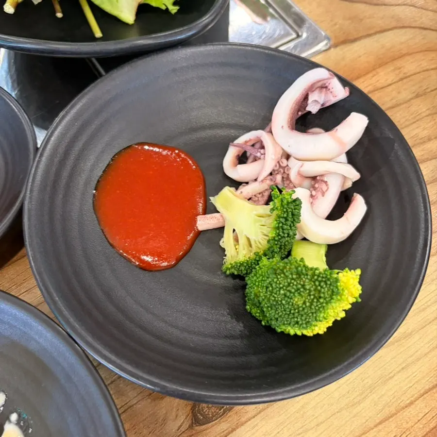 Chamnamul and gosari namul among the vegetable sides