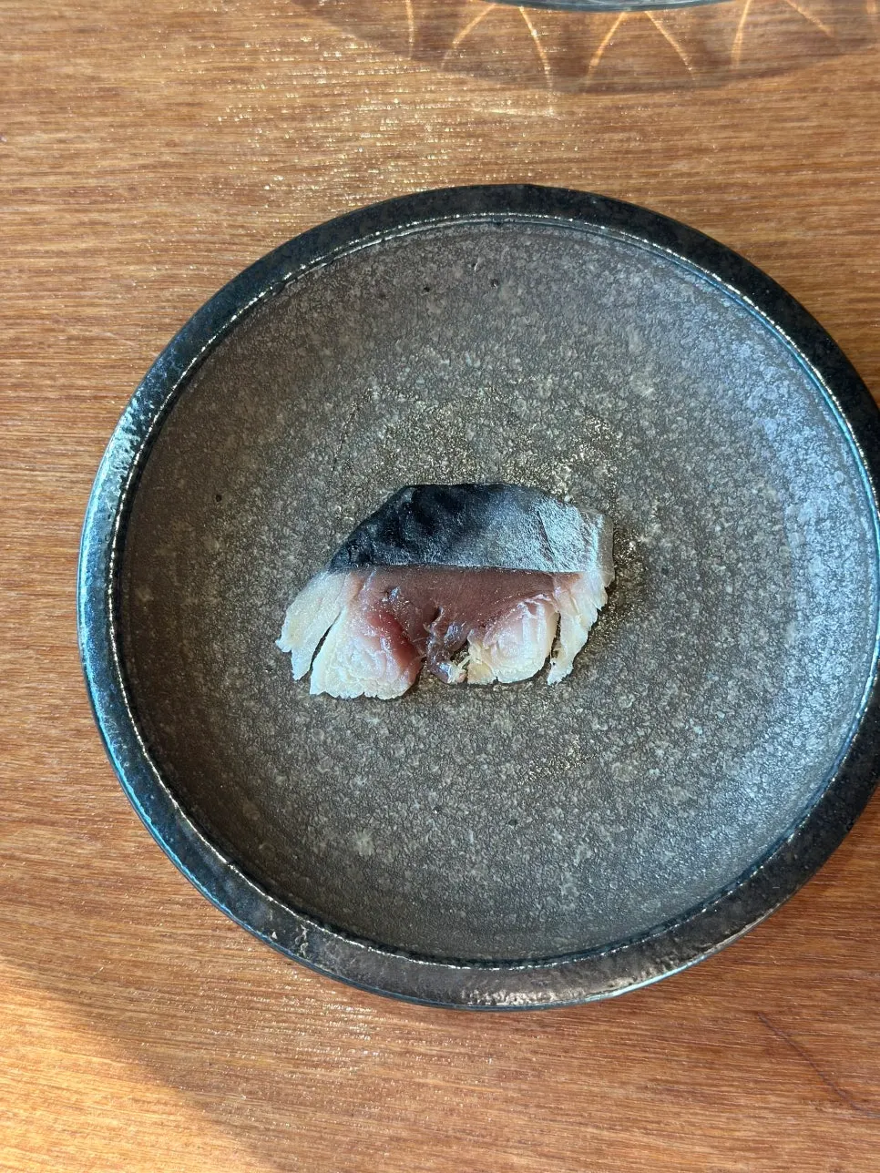 Dry-aged sashimi with flounder, Spanish mackerel, mackerel, and sea bream